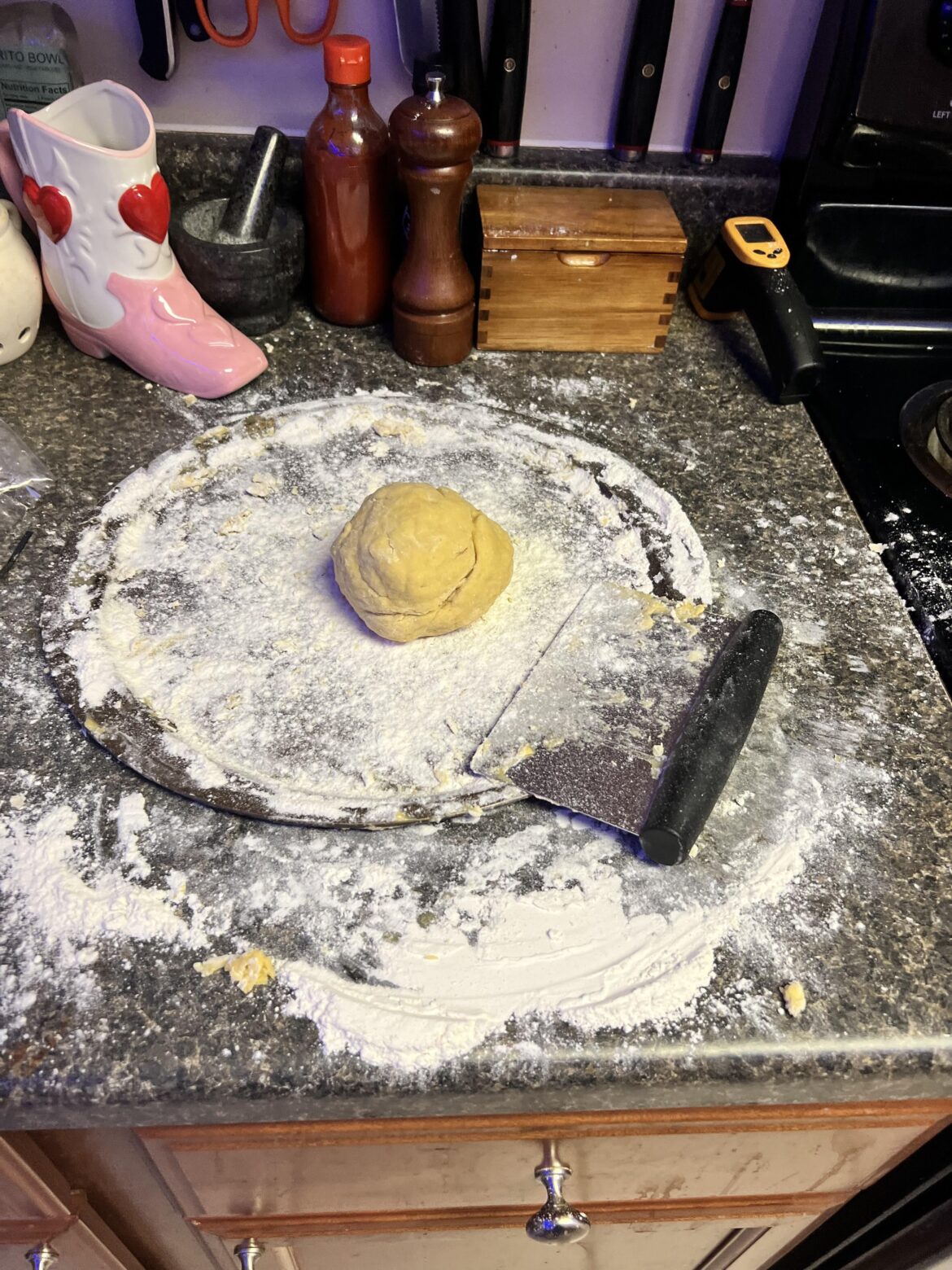 I wanted pasta but lost momentum while the dough was resting