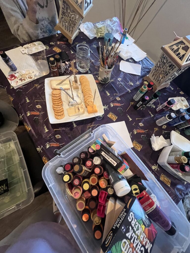 Made a cheese board for my girlfriend and her mom while they paint (and myself, while I watch football in the next room over)