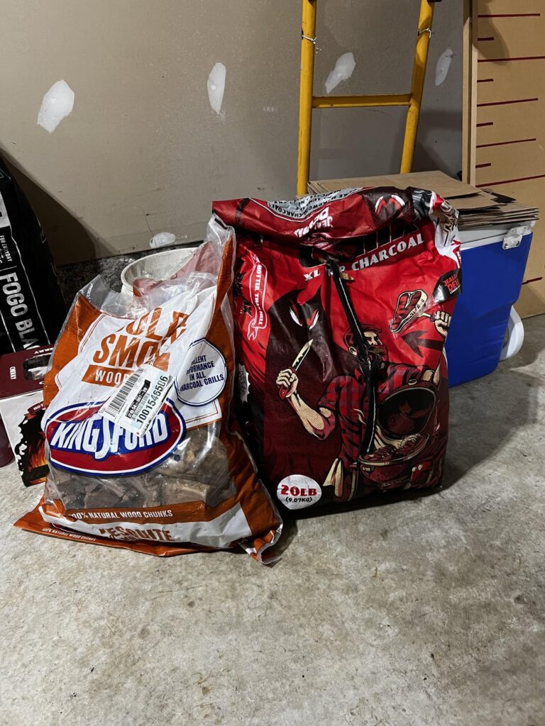 First pulled pork smoke