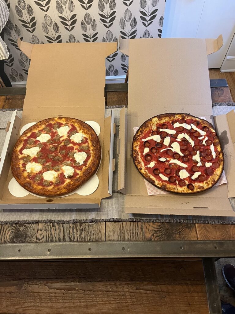 Tonight my friends and had a pizza experiment