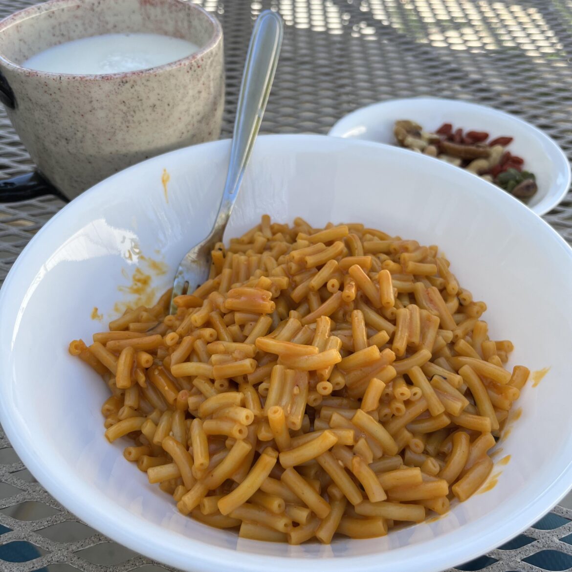 Messed up the Buldak 2x noodles, so I put the spice into Mac & Cheese