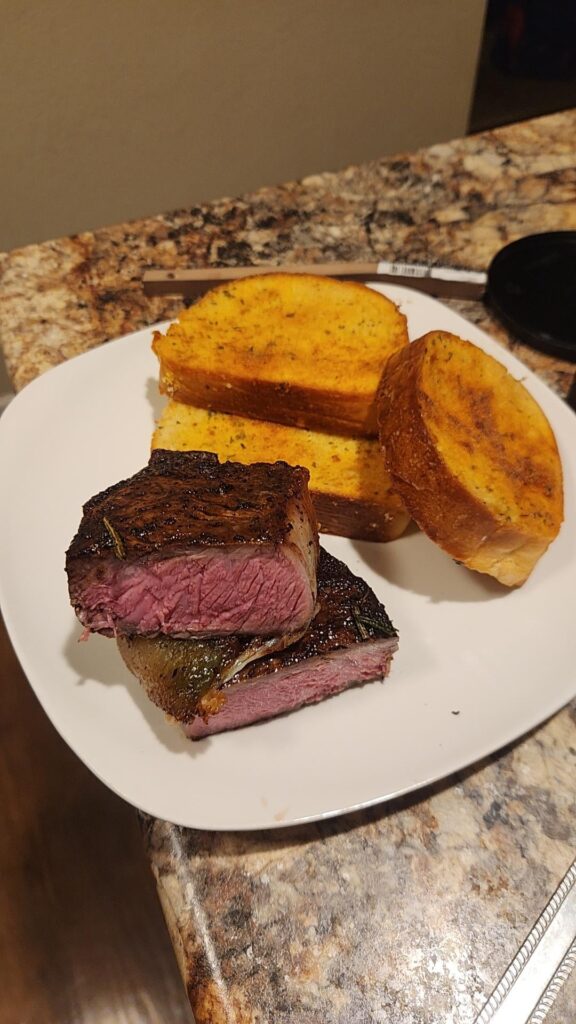 Finally got a steak without a large grey band