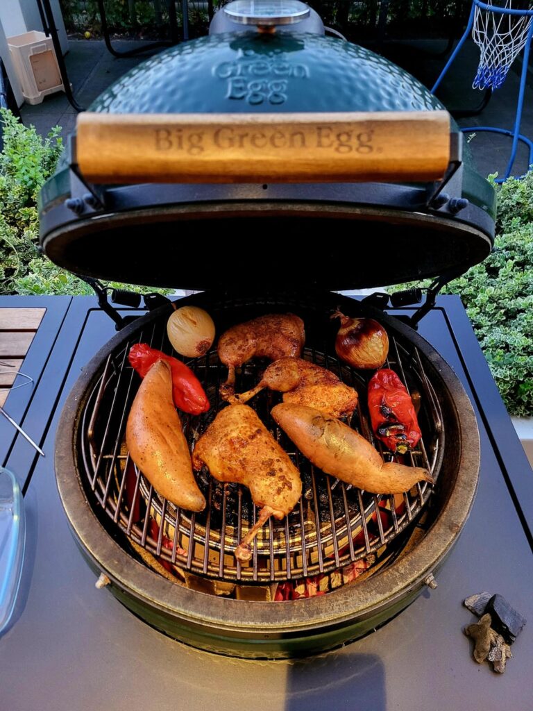 Chicken legs on the BGE