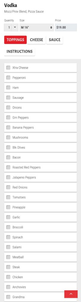 Pizza place near me has grandma as a topping