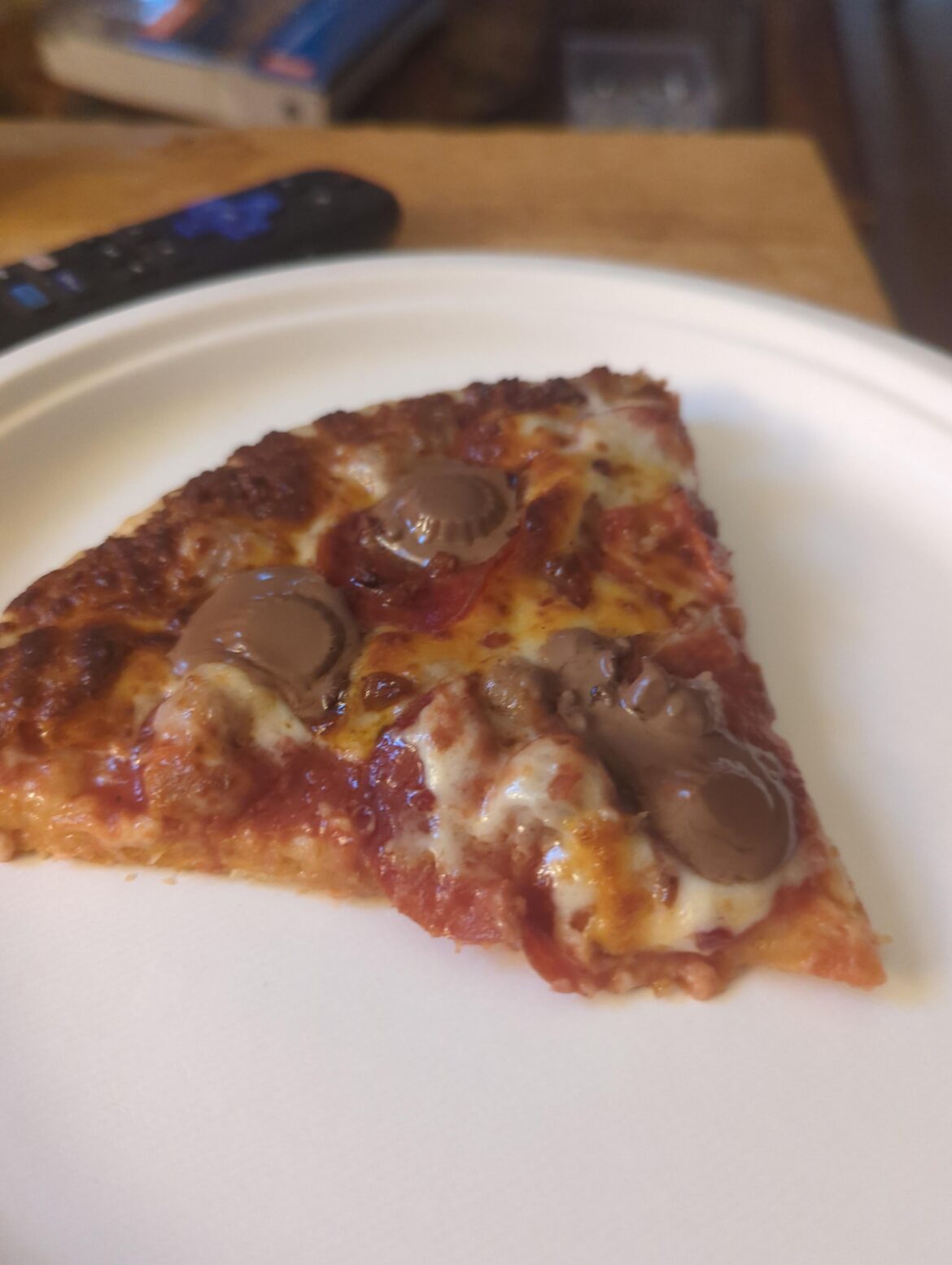 Yes, this is mini Reece's PB cups on pizza...