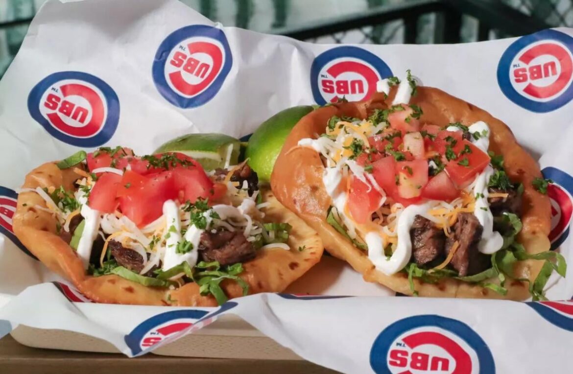 Where to find the puffy taco outside of Wrigley Field?
