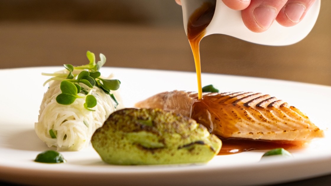 Fine dining at La Maneoire in the village of Nonsard-Lamarche, France. ©Eleonore Arnold/La Mangeoire