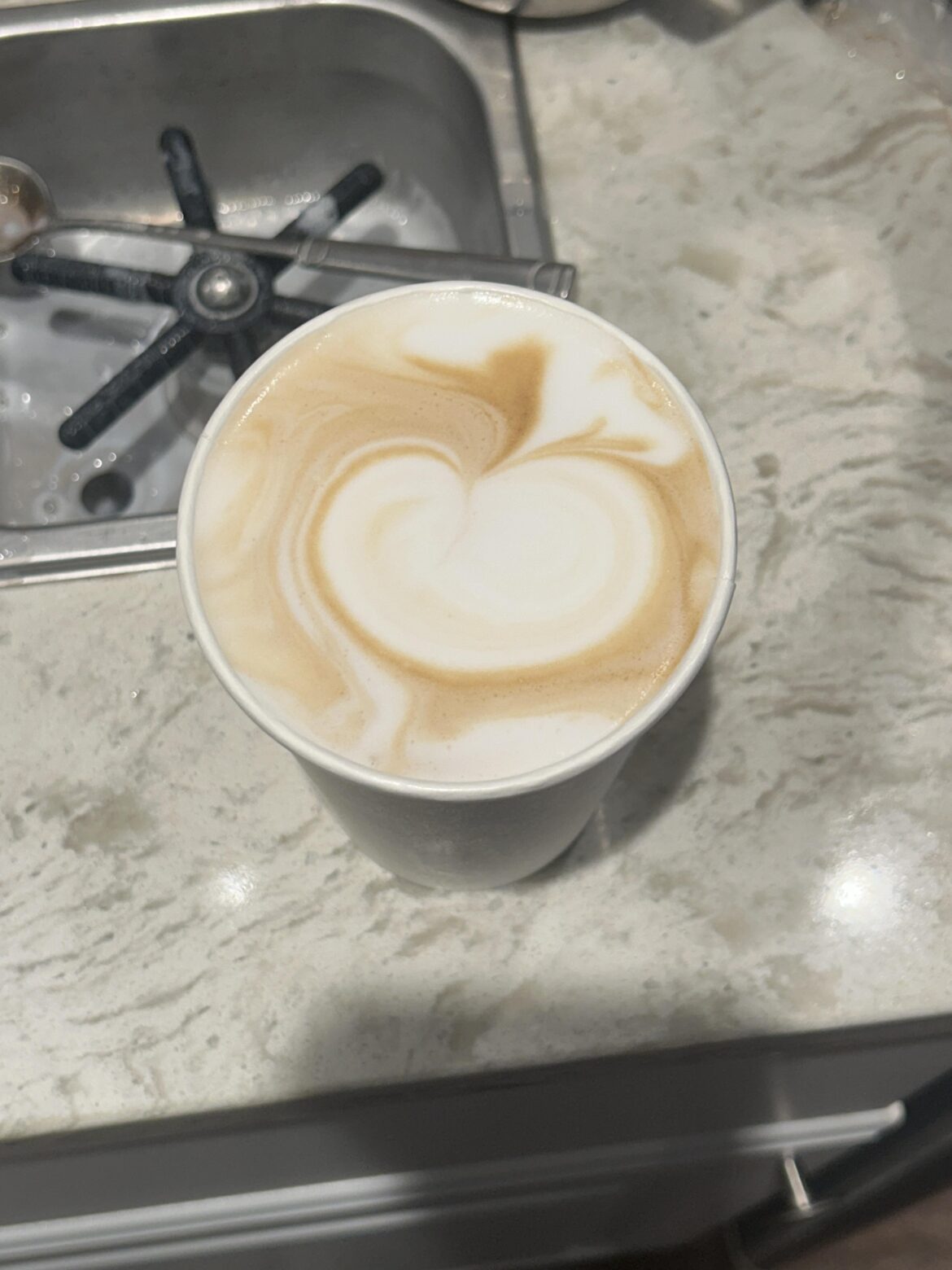 First latte art 😭🙏❤️