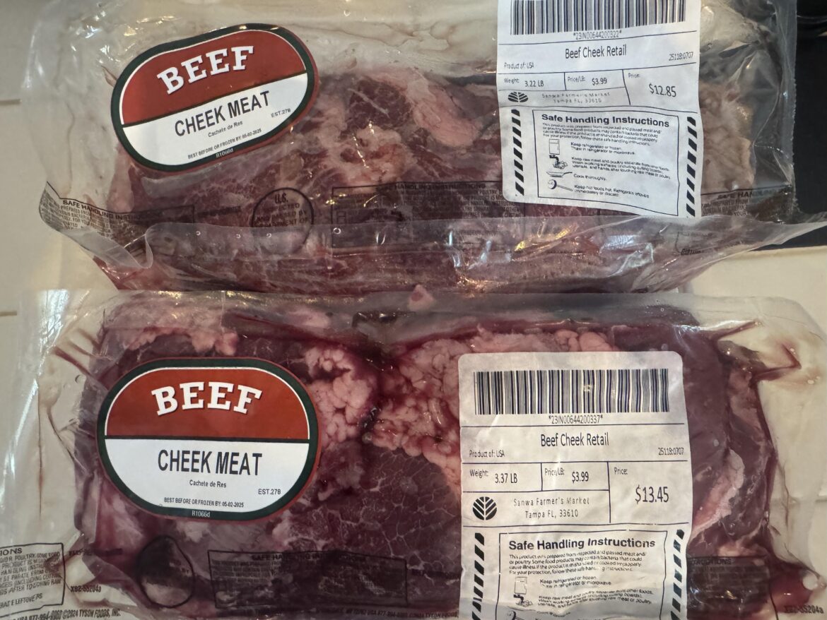 Beef Cheek Haul