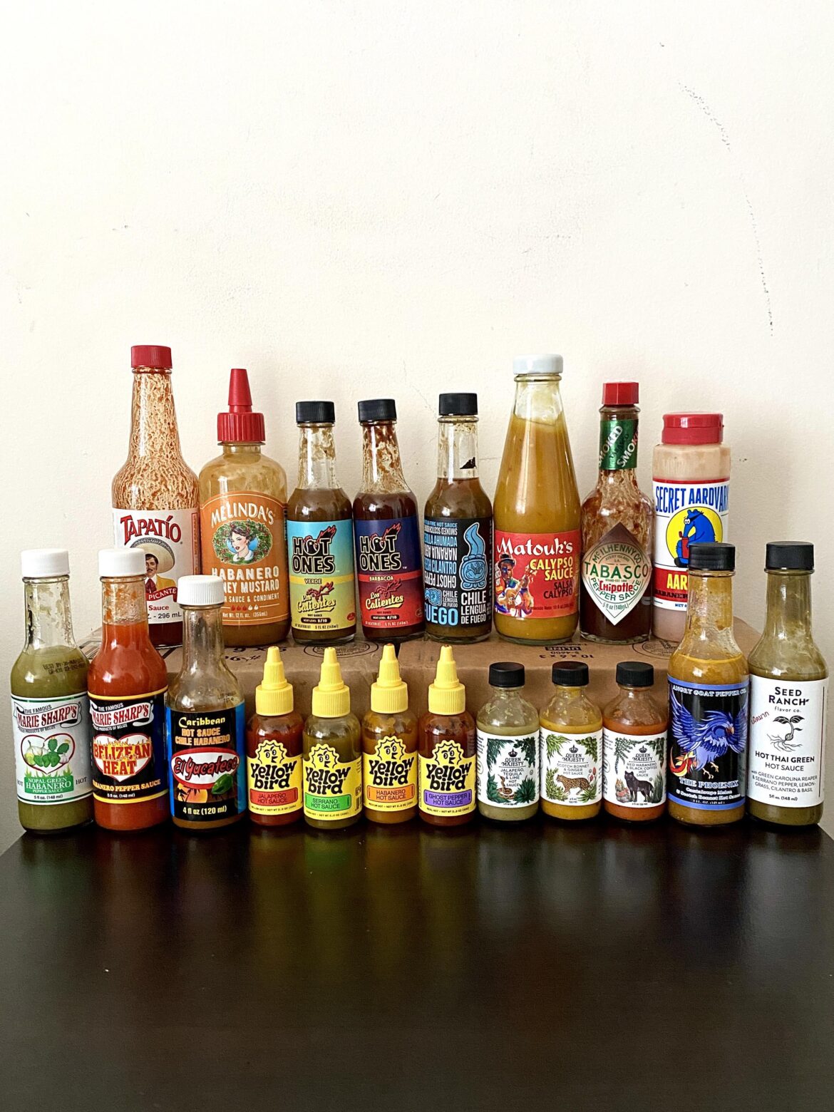 Just started my hot sauce journey but loving it so far. Just started my hot sauce journey but loving it so far.