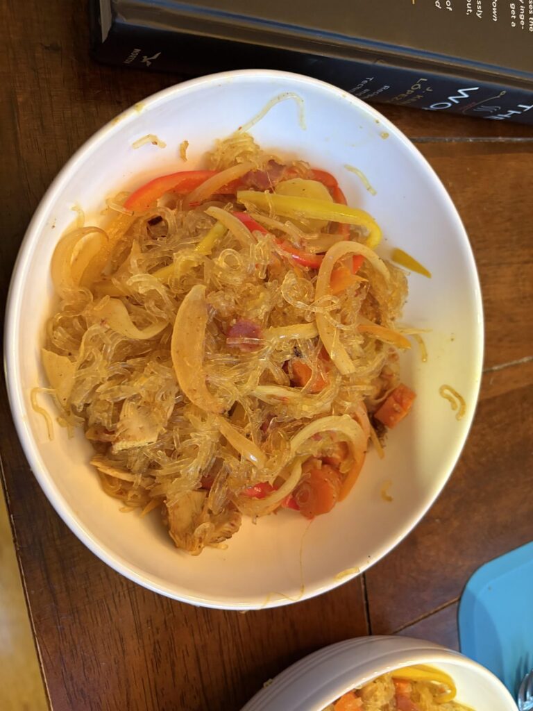 Singapore noodles clean out Singapore noodles clean out