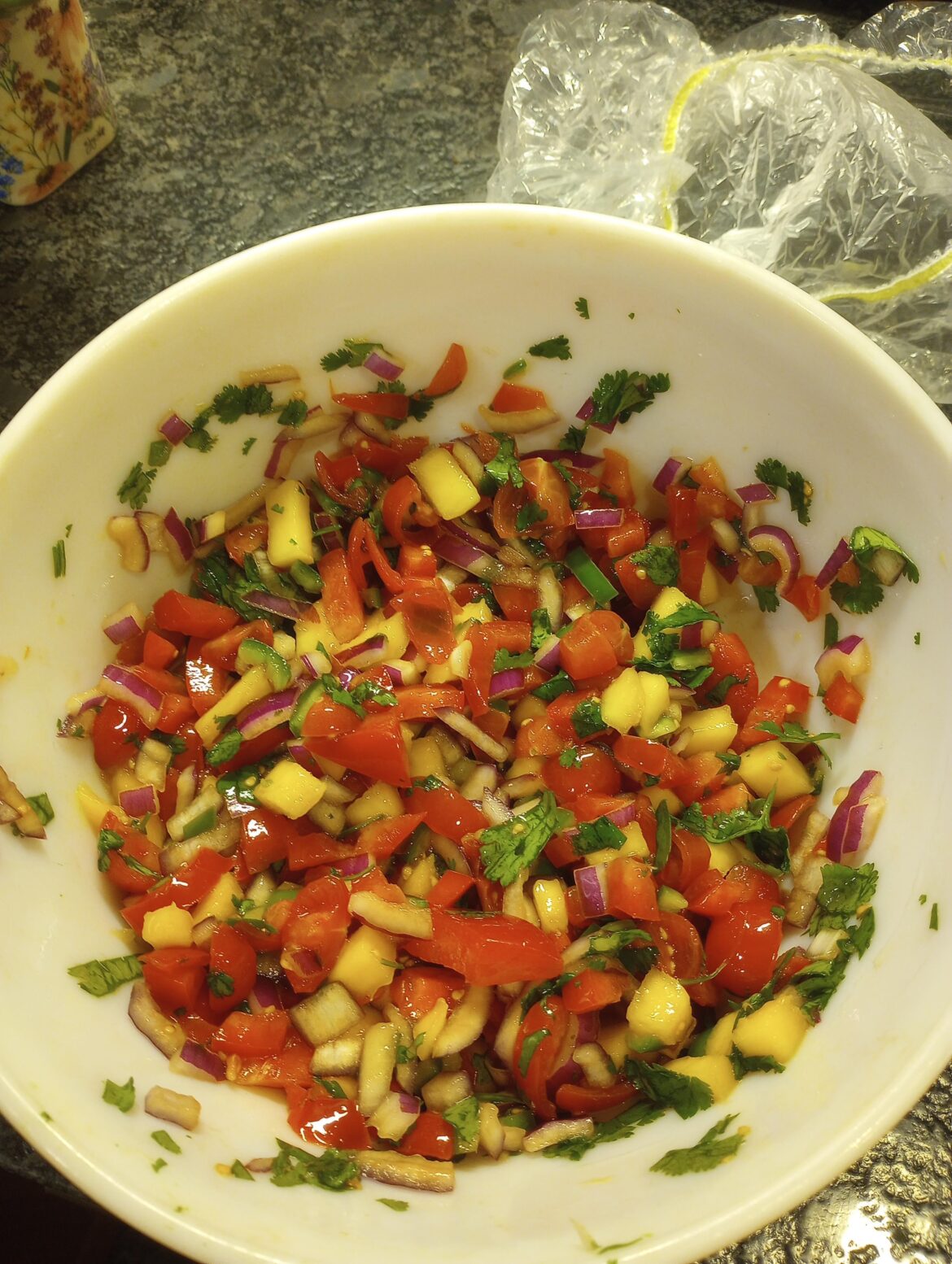 Sourdough Guy here. Got drunk and was craving Pico de Gallo, so a made Mango Pico de Gallo!