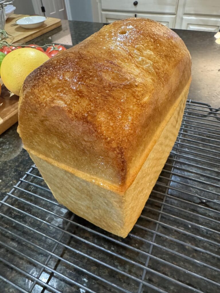 This loaf went CRAZY in the oven.  Whoah!