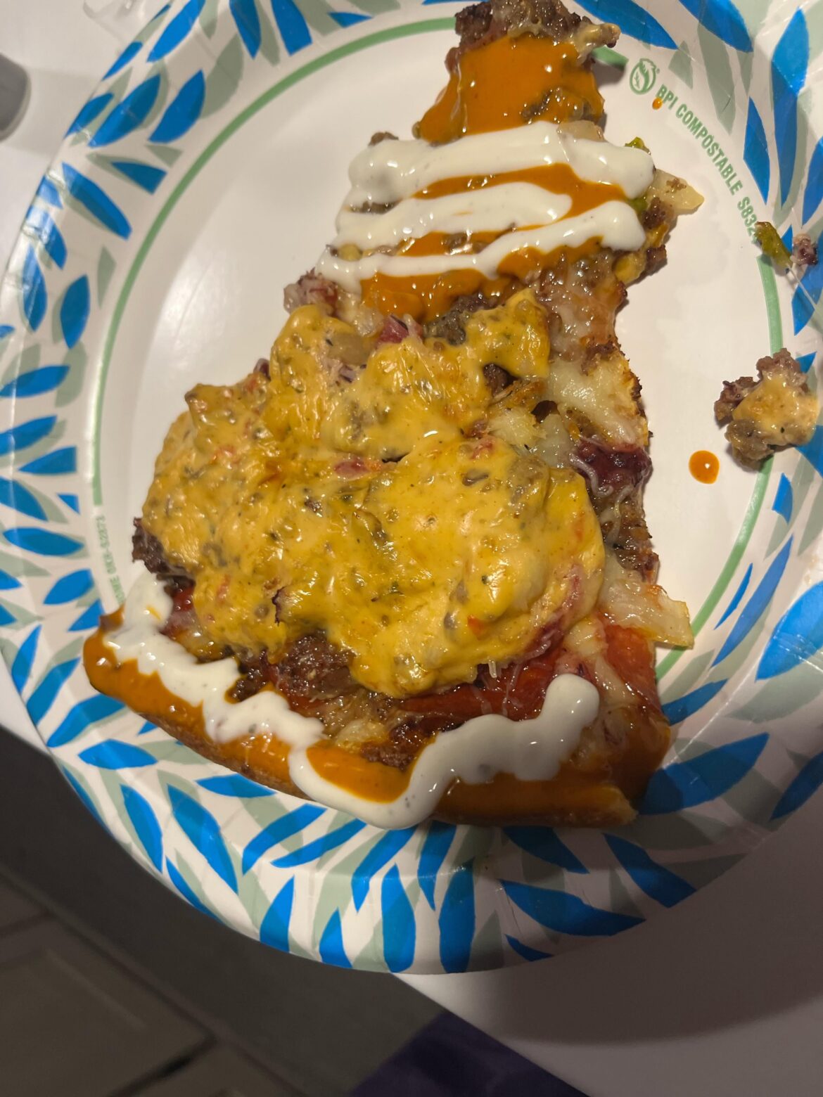 Leftover pizza comeback💀