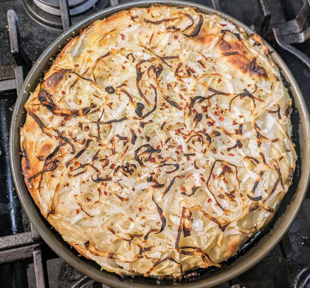 Argentinian Stuffed Pizza – Fugazzeta Argentinian Stuffed Pizza - Fugazzeta