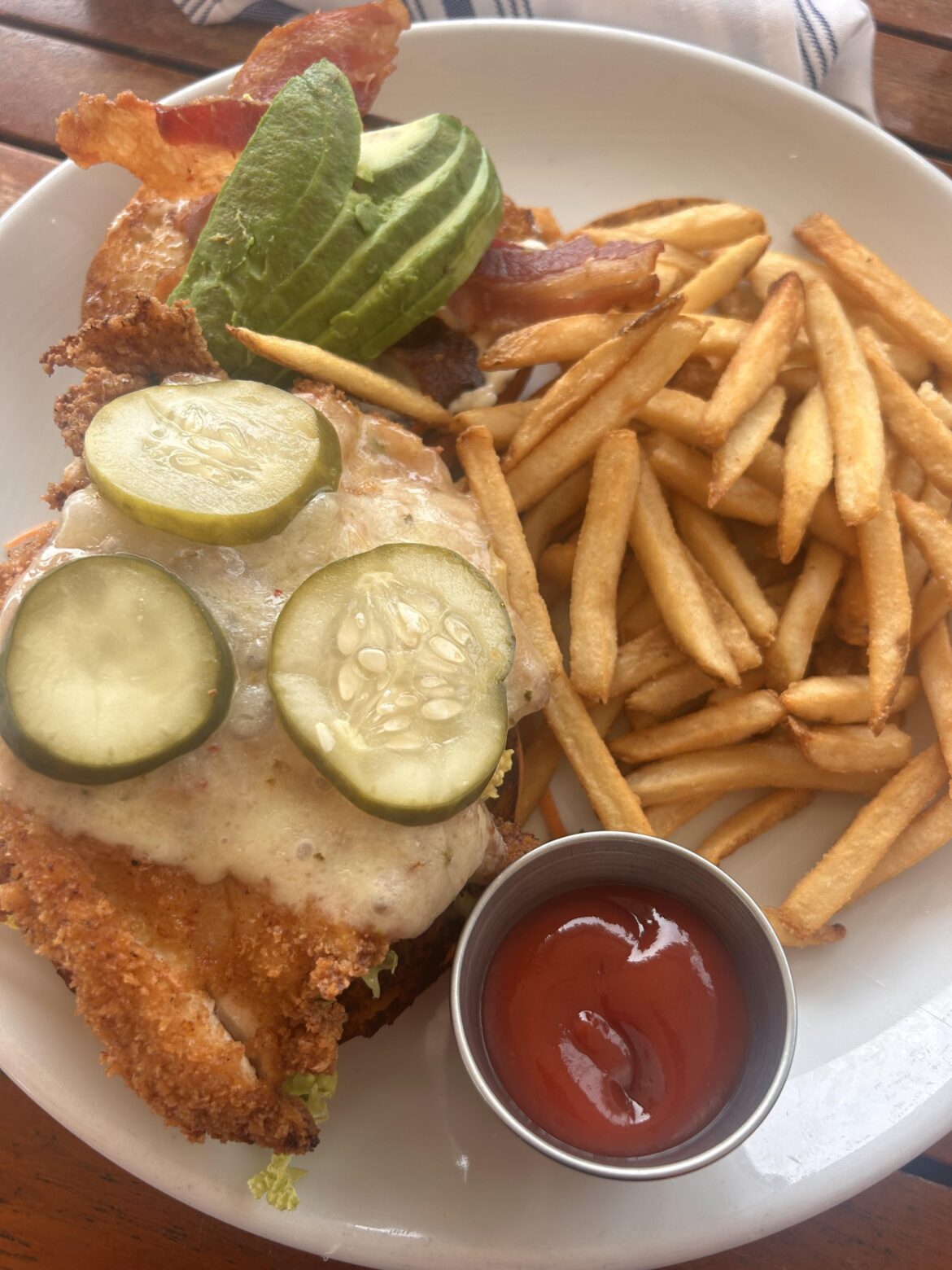 Chicken and bacon sandwich