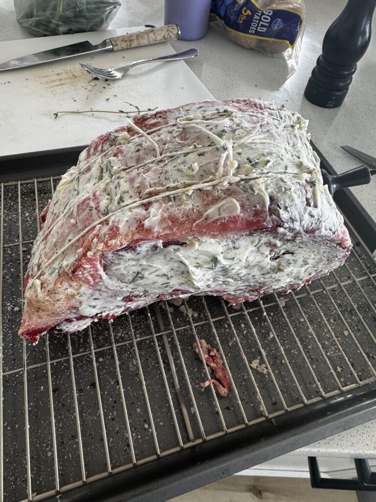 Easter prime rib for the fam