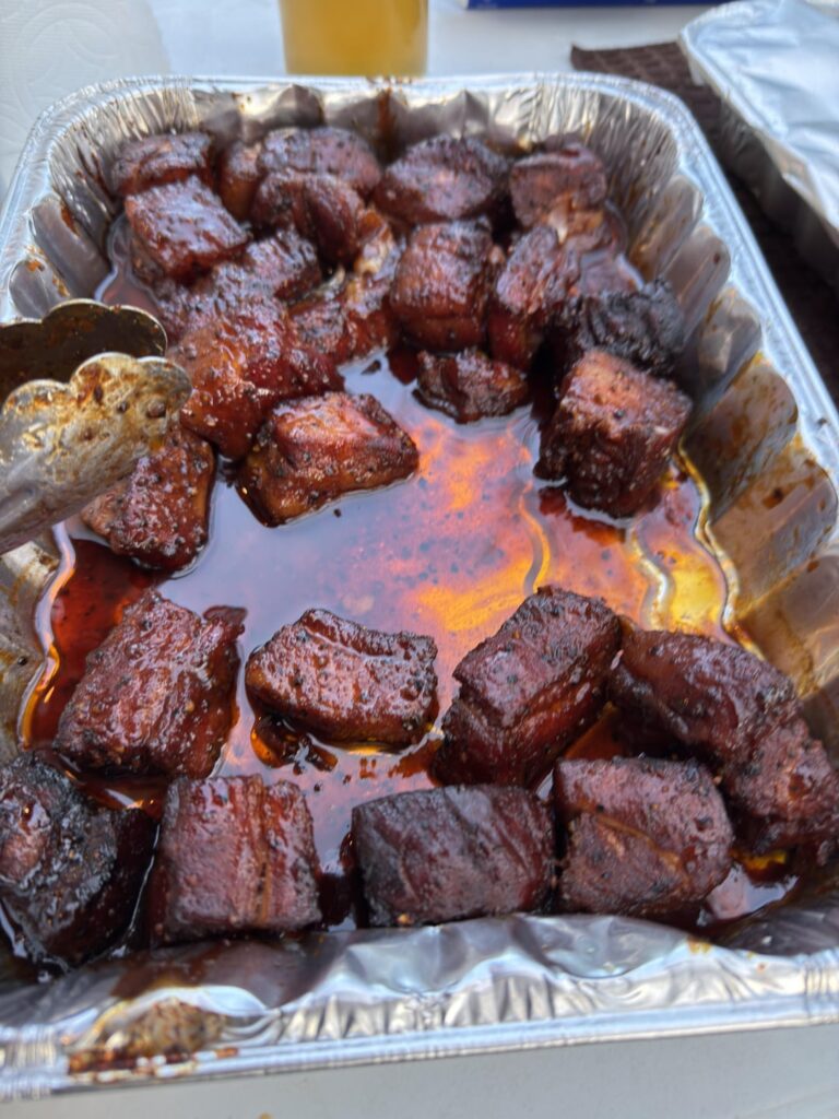 I also did pork belly burnt ends this weekend