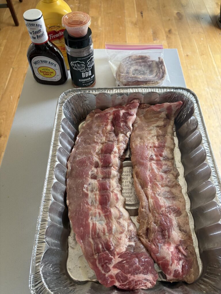 Nothing like smoked Ribs and Mac n Cheese
