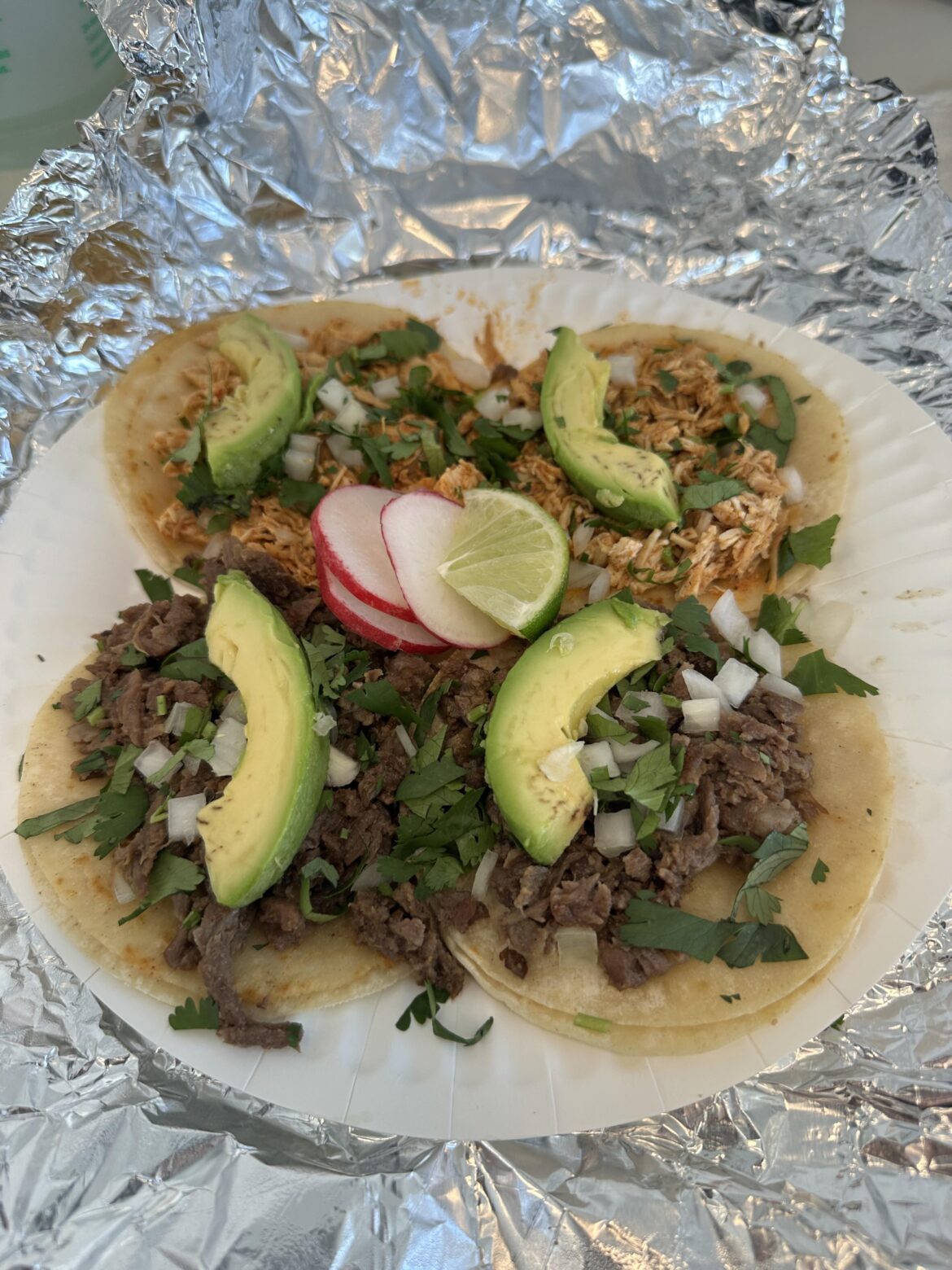 Asada 🥩 & Pollo 🐓 Street Tacos with Avocado 🥑