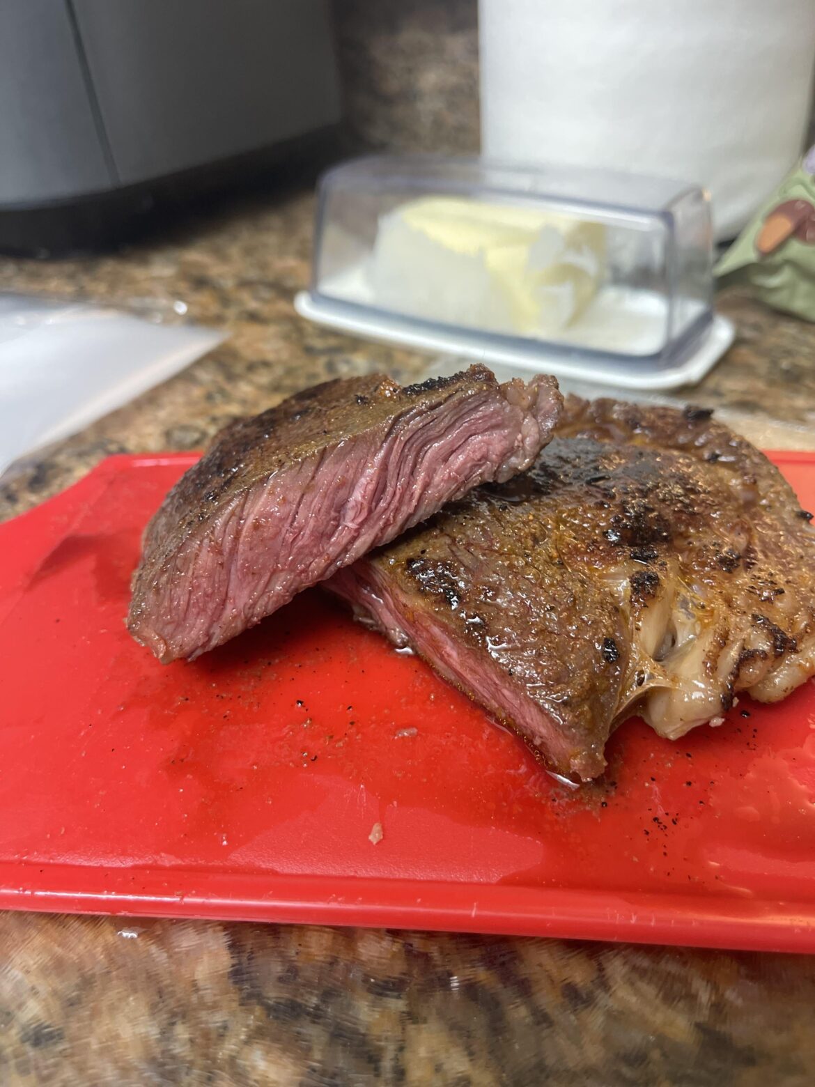 First time using ( grass fed ribeye)