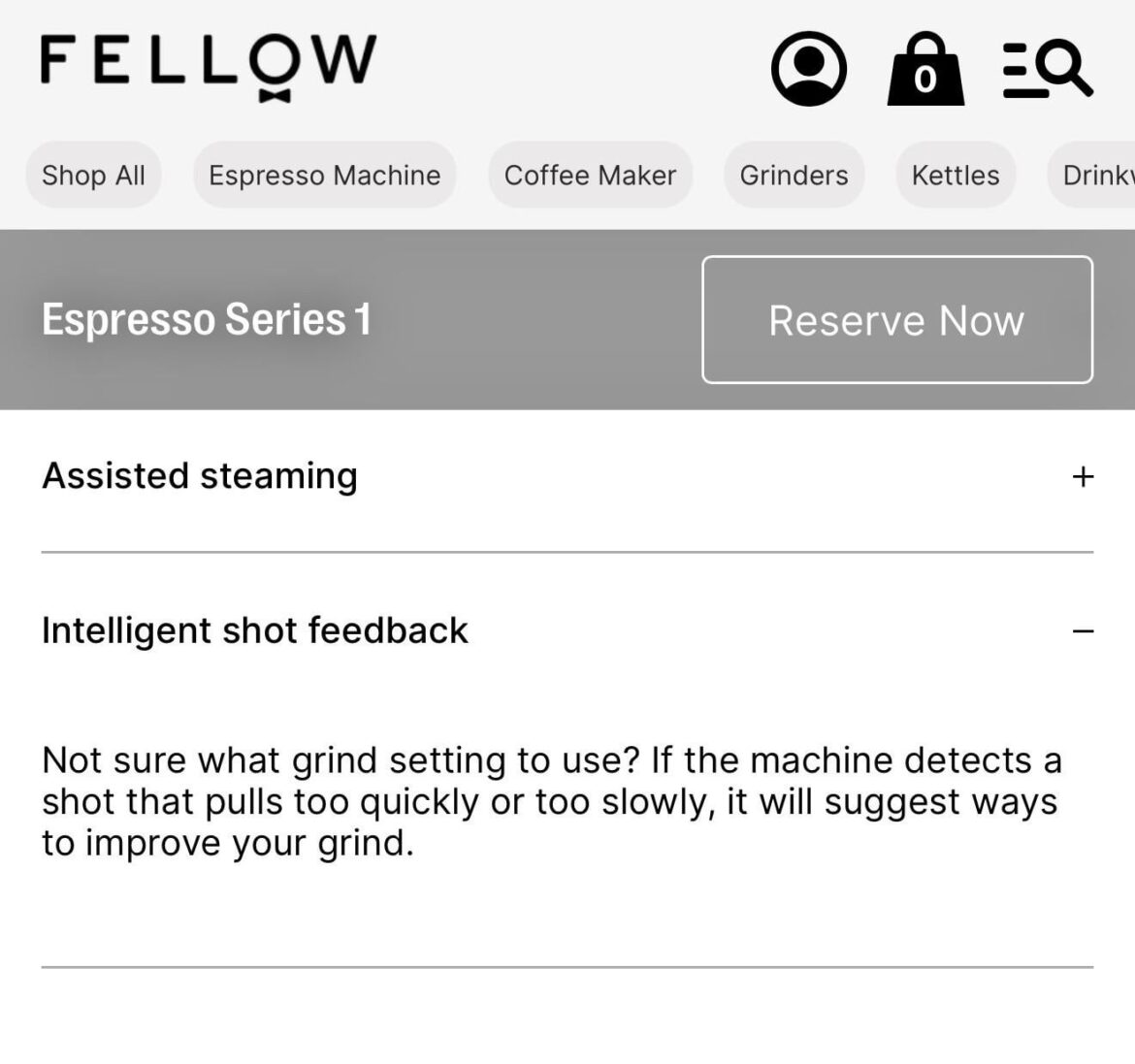 The fellow espresso machine comes with r/espresso pre installed