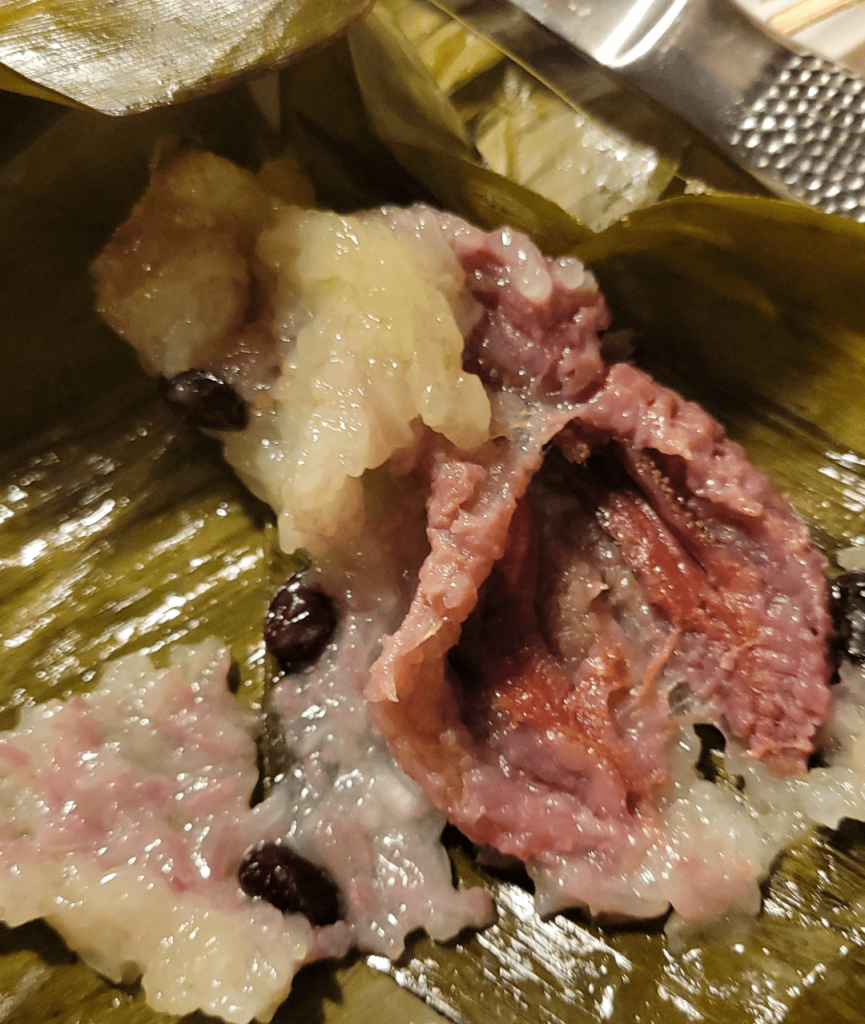 banana sticky rice dessert