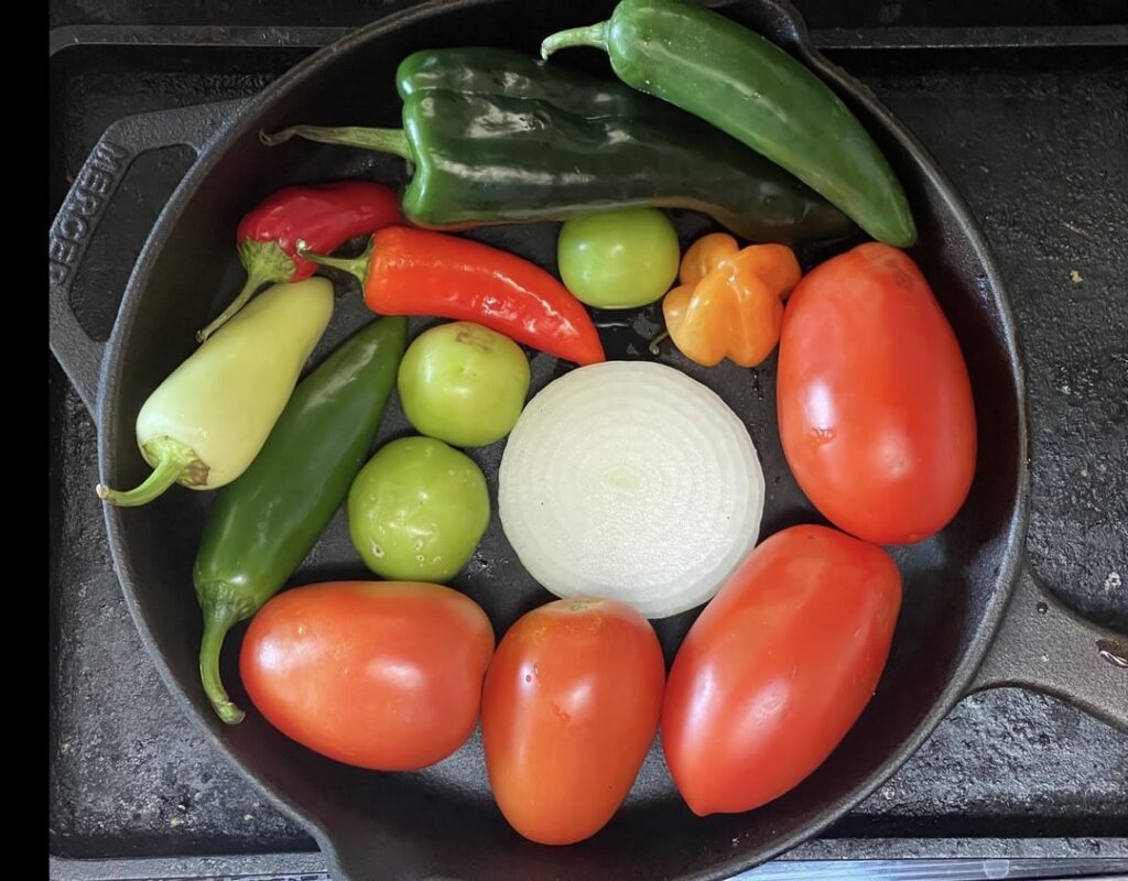 Mixed Peppers Salsa Roja