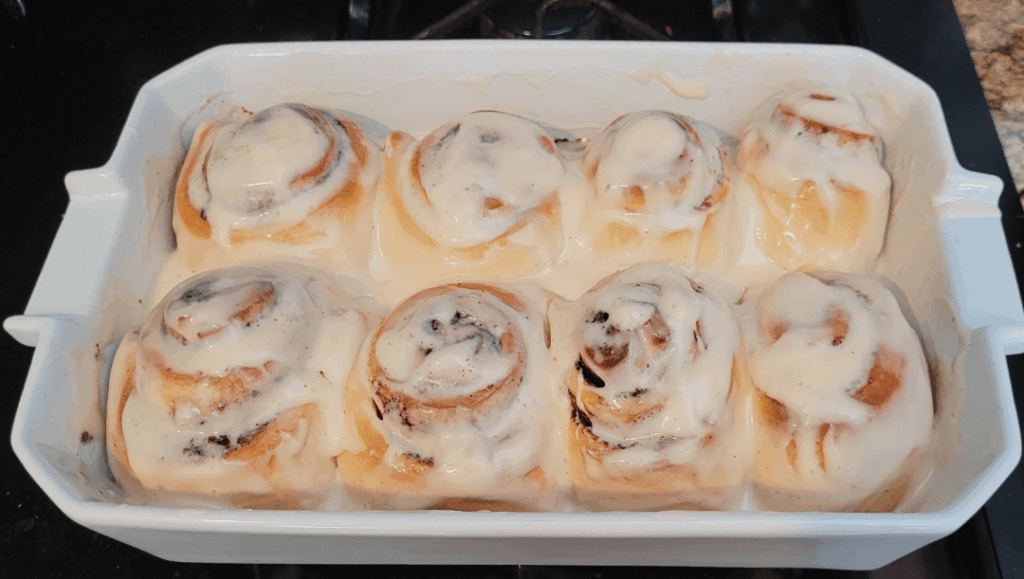 First try cinnamon rolls