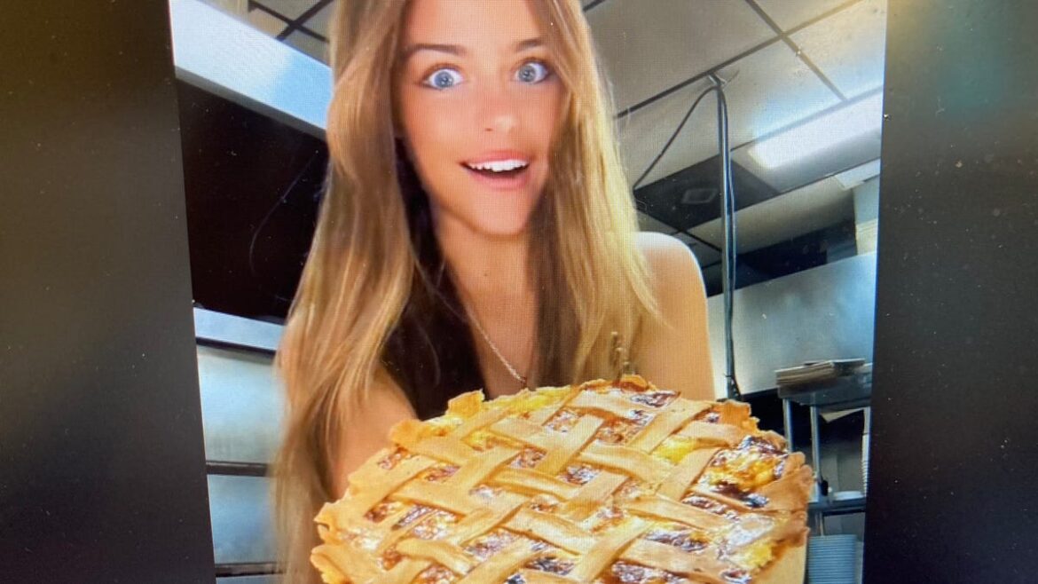 Influencer Julia Molinari shows off pizza rustica, Italian Easter pie