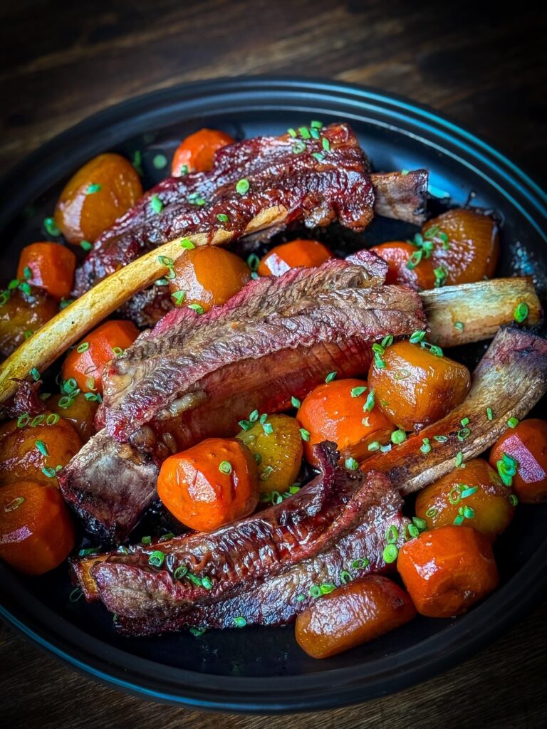 Smoked Beef Rib Galbi Jjim, Korean-Texas BBQ 스모크 갈비찜