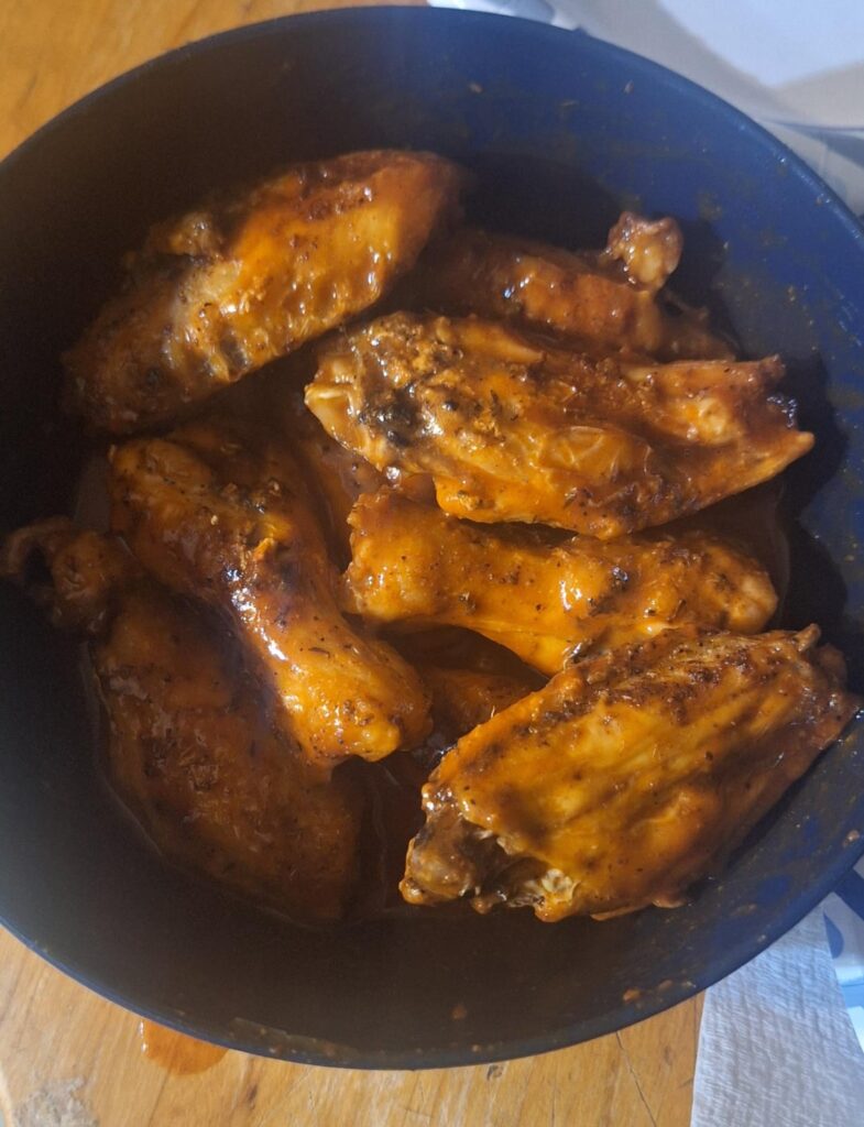 Cajun Dry Rub tossed in Franks