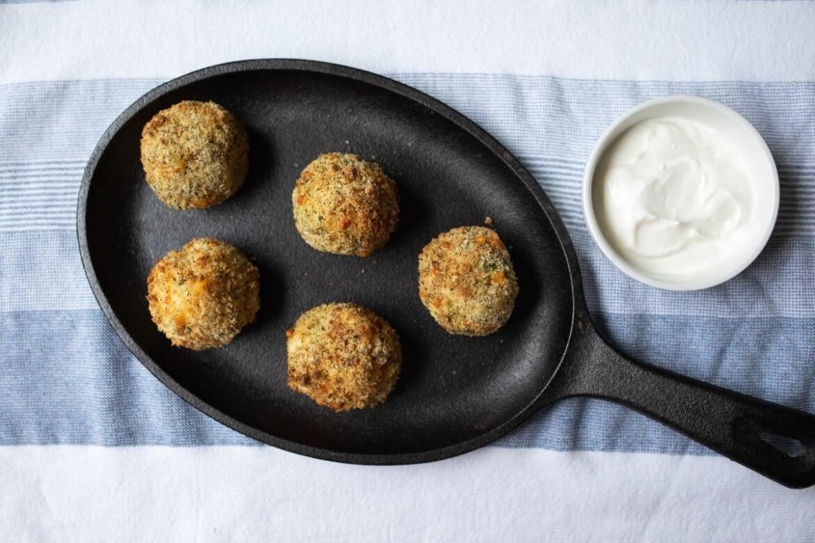 Air Fryer Mashed Potato Bites with Bacon