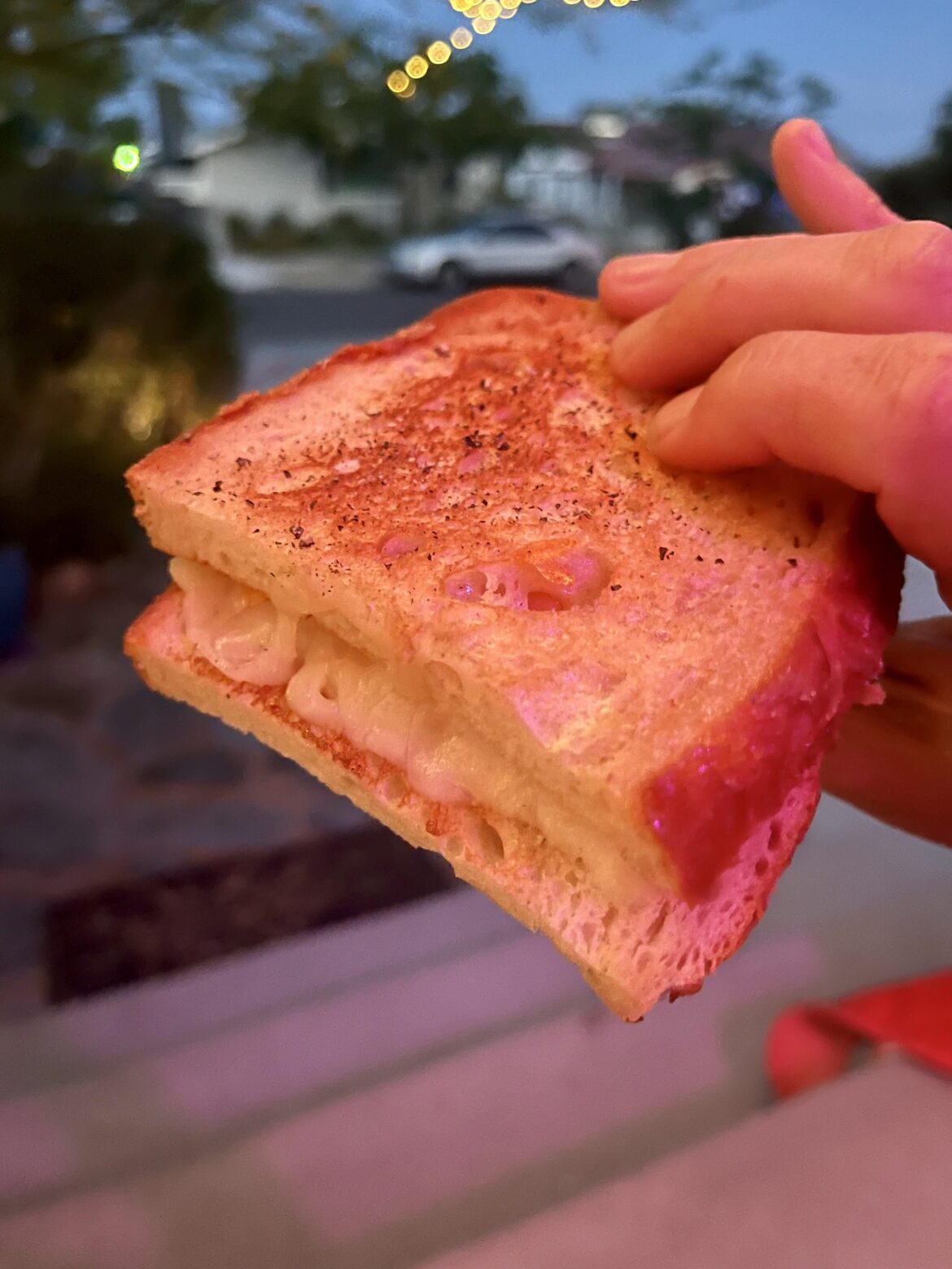 Late to meet my friends so this is a 5-min sando to-go