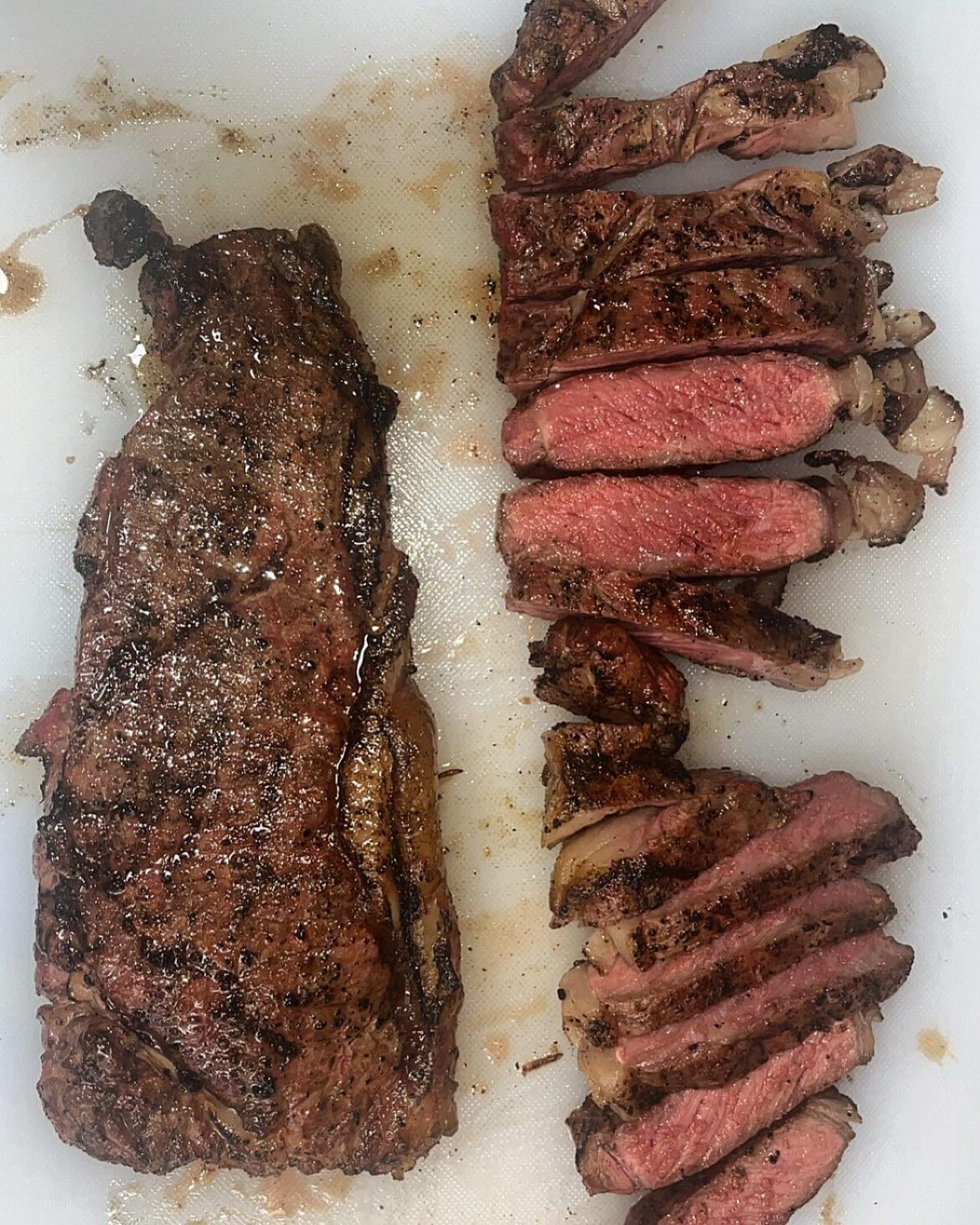 Hand-cut NY strip