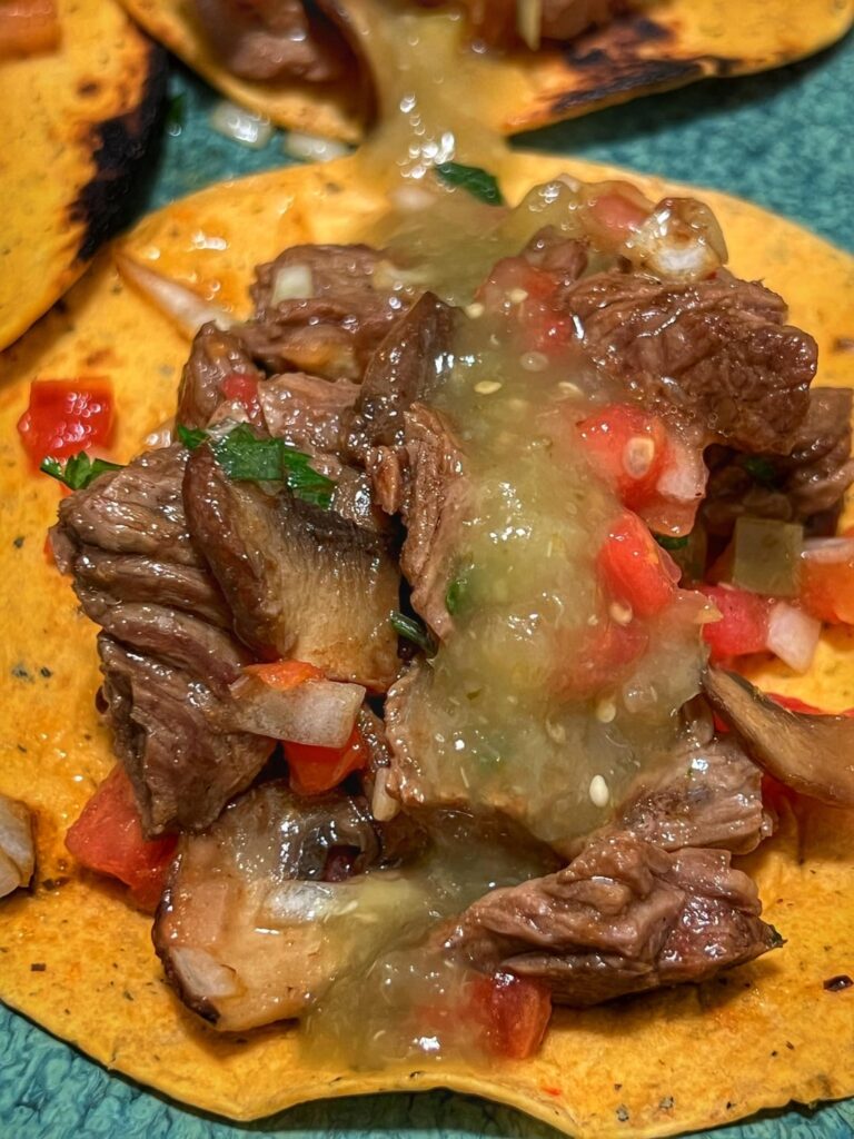 Making Tacos for my wife