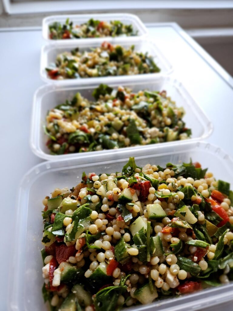Pearl Couscous Salad Lunch Prep