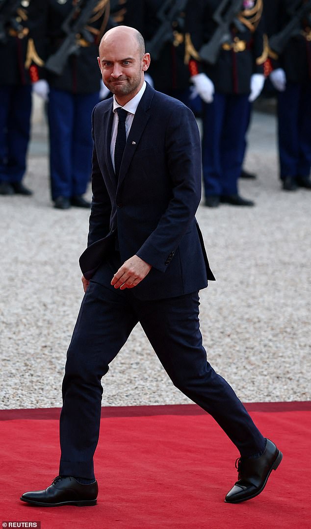 French Foreign Minister Jean-Noel Barrot smiled as he arrived at the state dinner on Monday evening