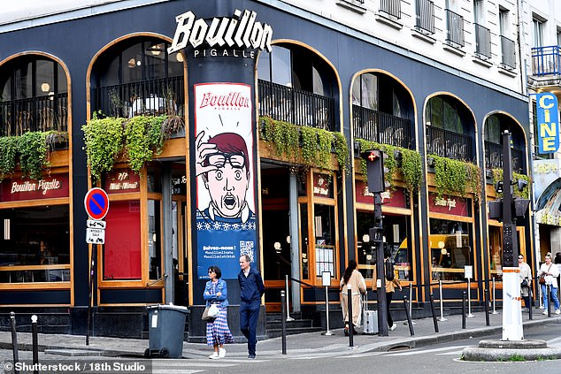 For traditional French bistro food, try Bouillon Pigalle (pictured above) in the 18th arrondissement instead. They offer French onion soup, escargot, and creme brulee for very affordable prices