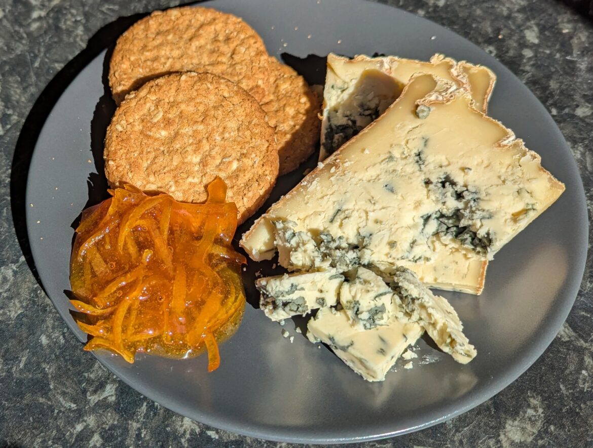 Stichelton and blood orange marmalade. What a combo!