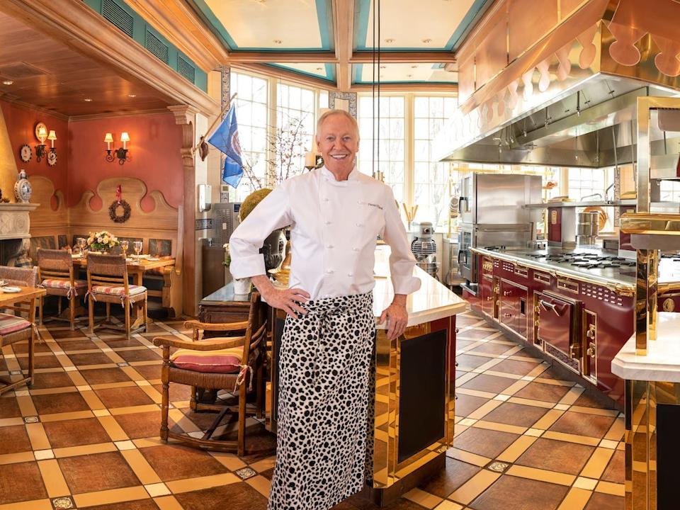 Patrick O'Connell in his kitchen at the Inn at Little Washington