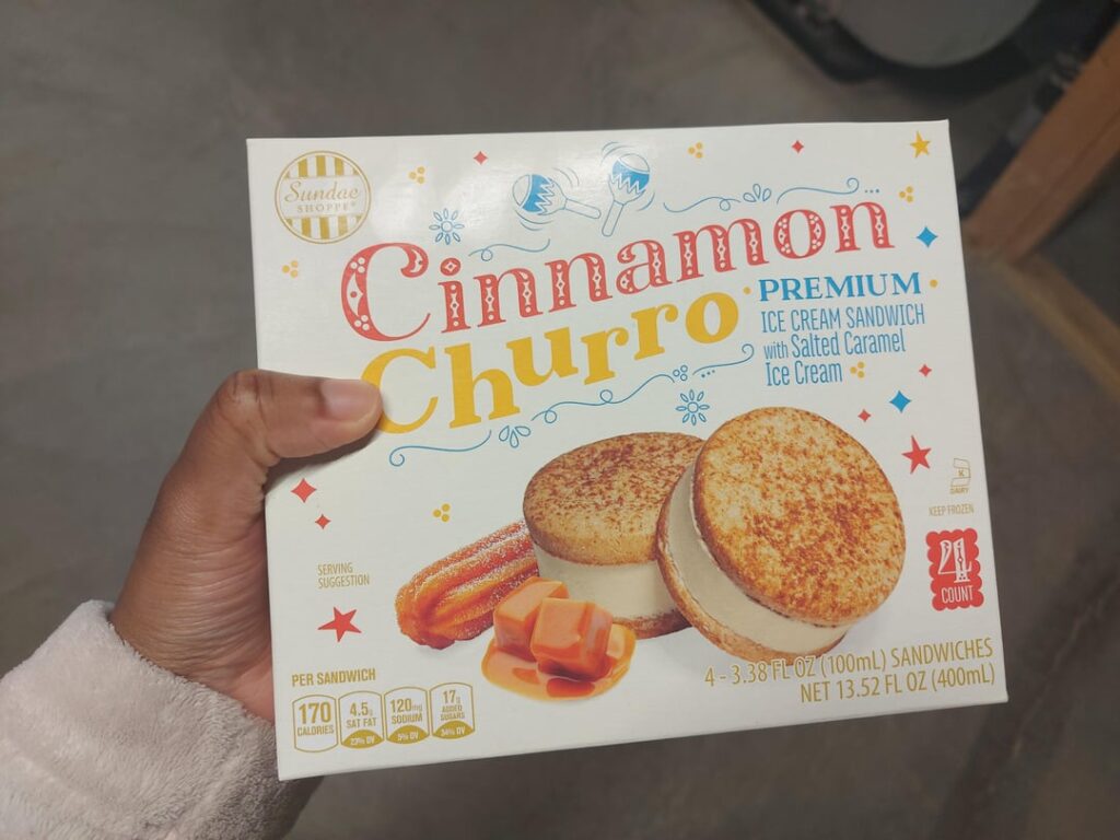 ALDI Churro Ice Cream Sandwich🍦
