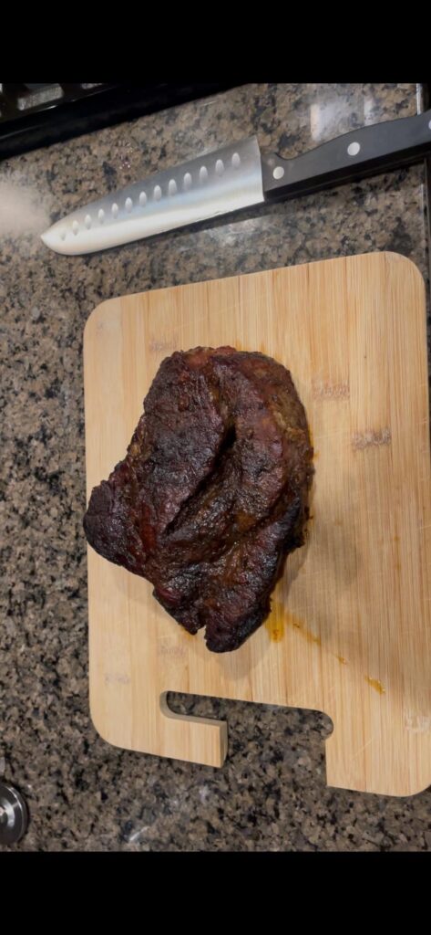 Smoked chuck roast