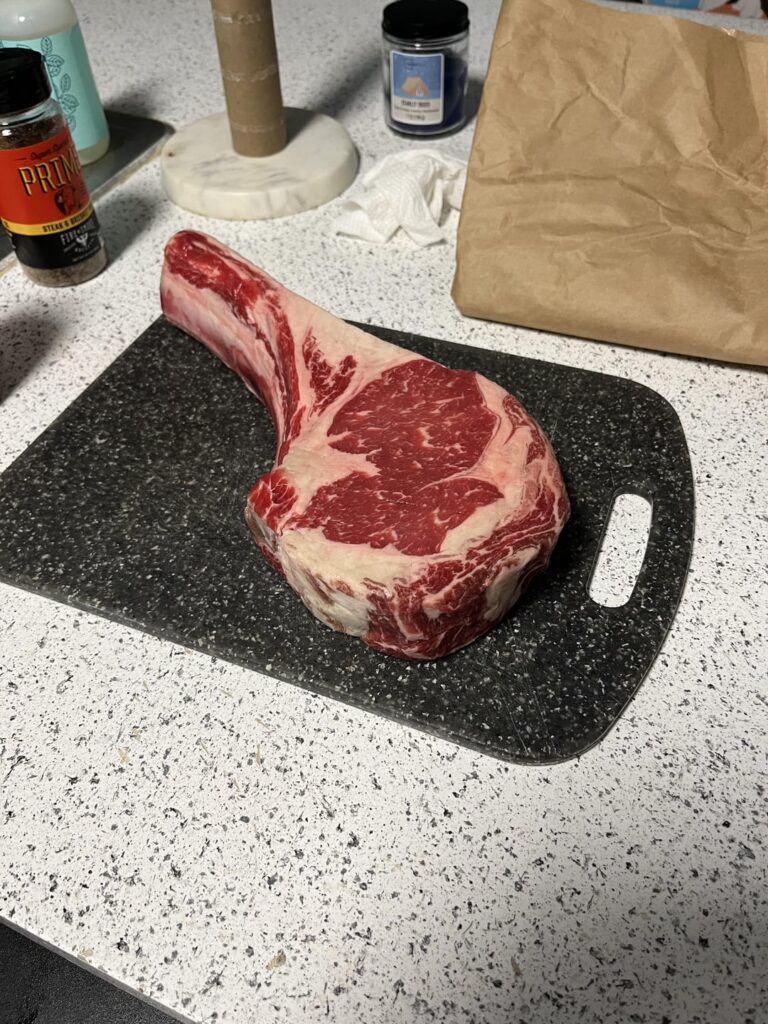 Smoked my first tomahawk