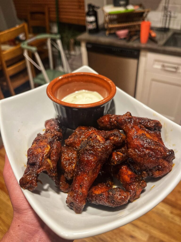 Smoked Reaper Wings – Ranch or Blue? Smoked Reaper Wings - Ranch or Blue?