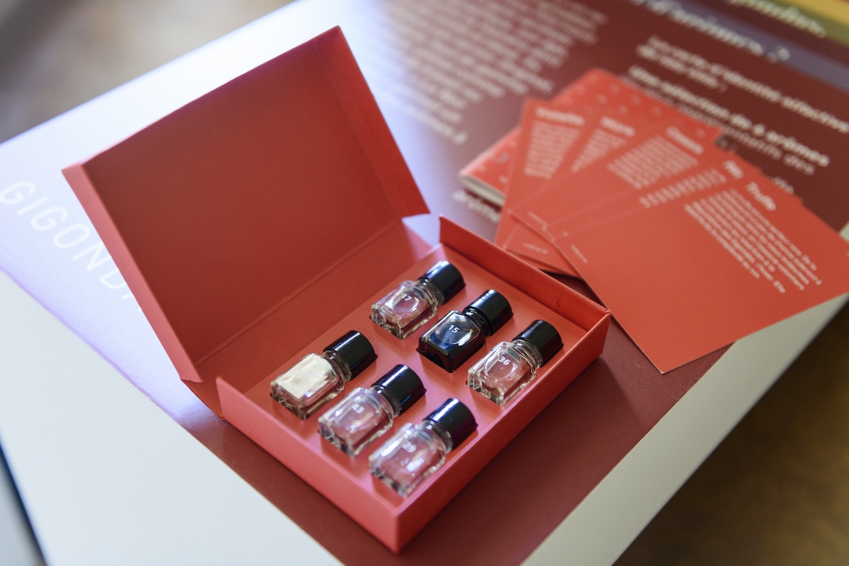 Collection of scents in red box