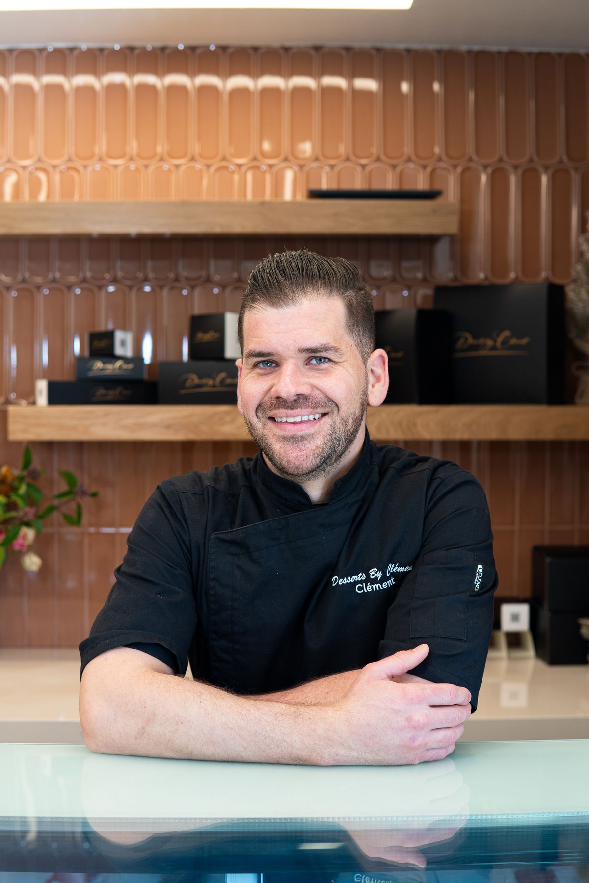 A male chef.