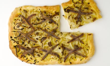 Fennel and anchovy tart