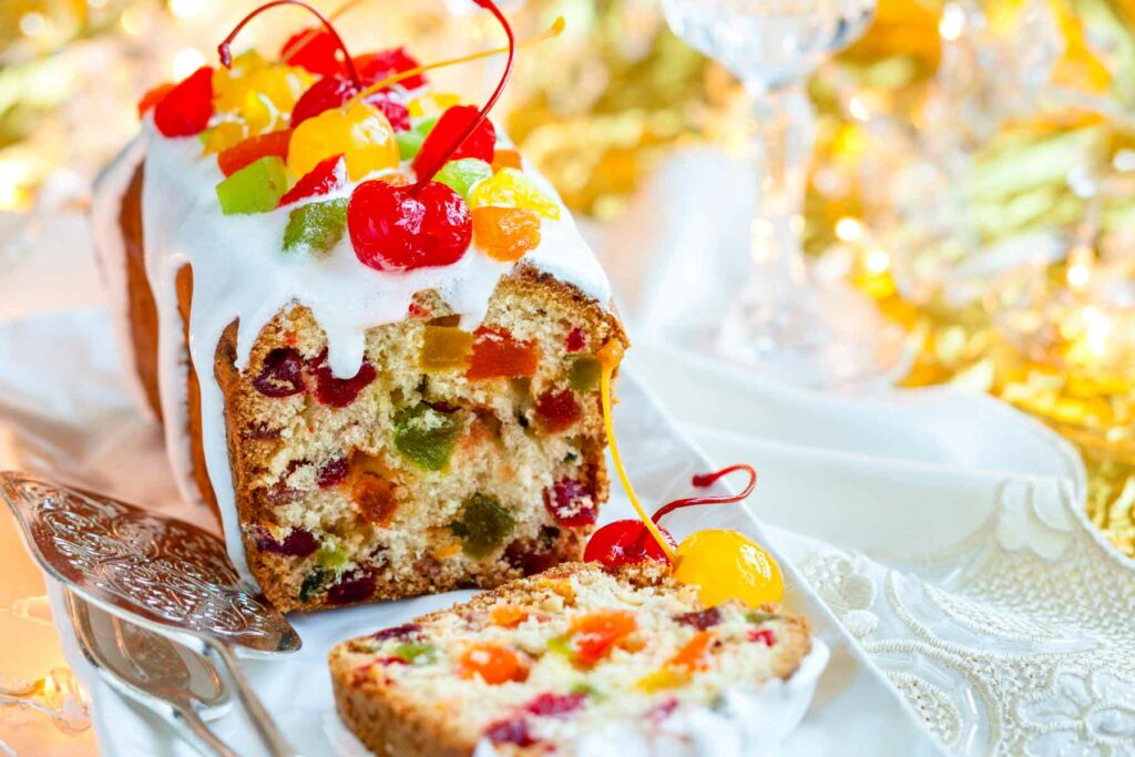 Fruitcake Stock Photo