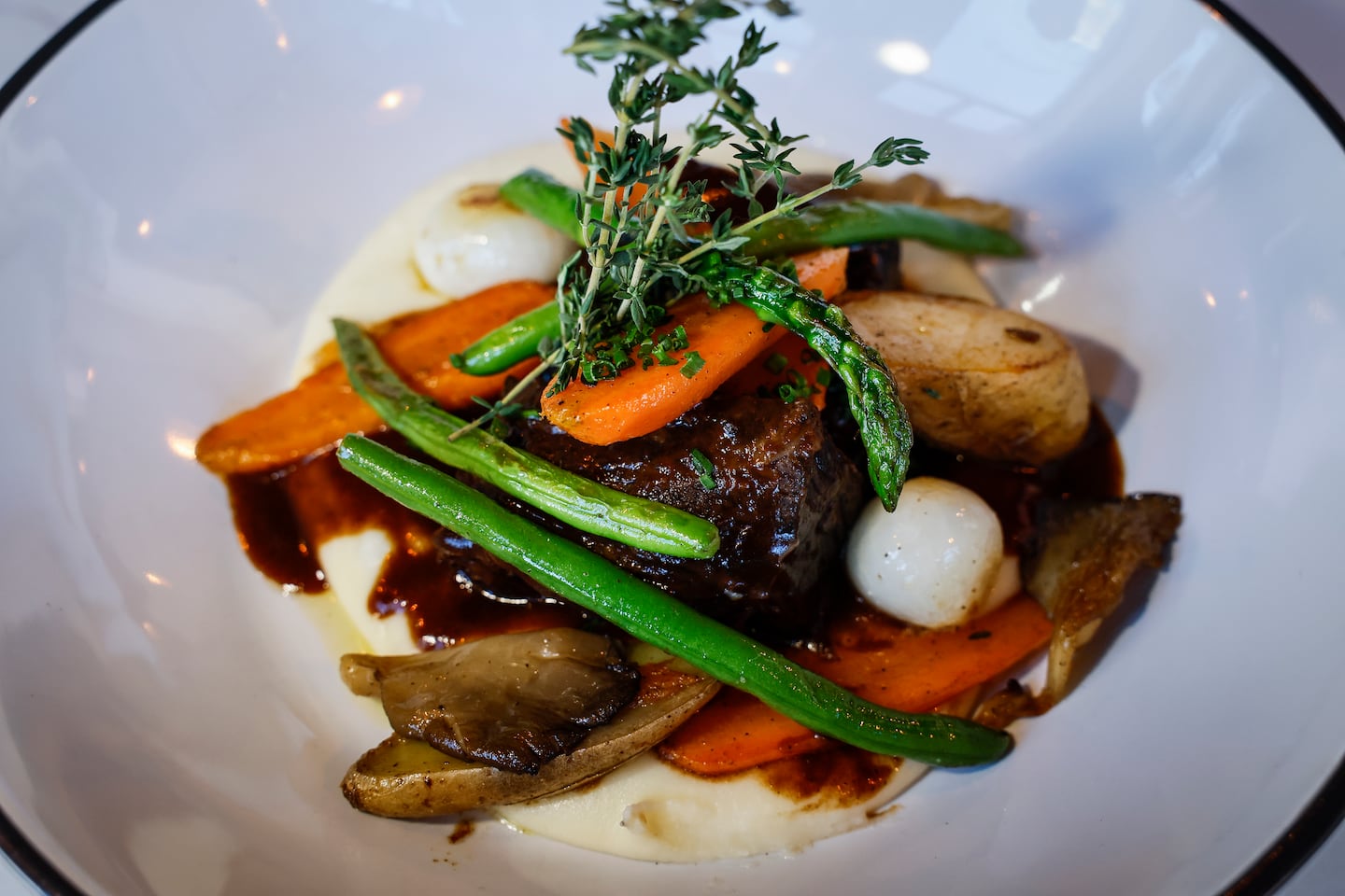 Beef bourguignon at Café Saint-Germain in Somerville. 